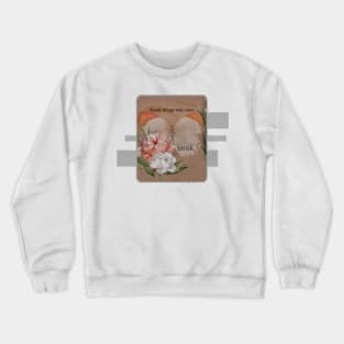 Spring, aesthetic, vintage, retro, Victorian, beautiful, dream, love, cottagecore, music, cute, floral, butterfly, flowers, chill, relax, books, romantic 0 0 0 Crewneck Sweatshirt